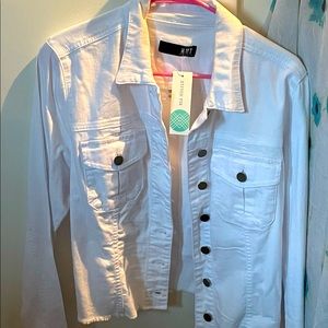 White denim jacket